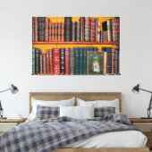 boekenboekenboekwinkel canvas afdruk (Insitu (Slaapkamer))