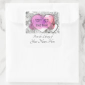 Boekenborden Daf Yomi Vierkante Sticker (Tas)