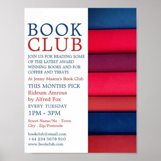 Boekenclub Adverteren Poster (Voorkant)