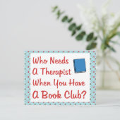 boekenclub briefkaart (Staand voorkant)