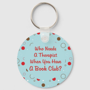 boekenclub die een therapeut nodig heeft sleutelhanger