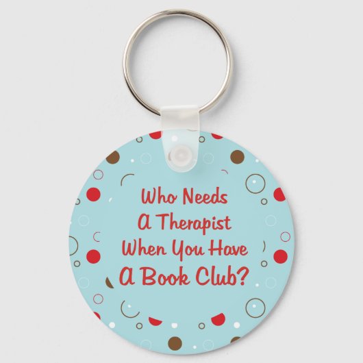 boekenclub die een therapeut nodig heeft sleutelhanger (Voorkant)