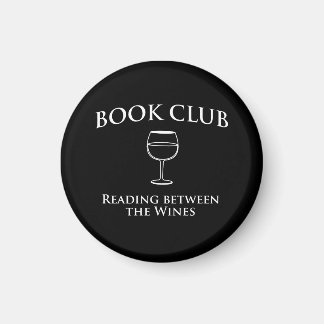 Boekenclub die tussen de wijnen leest magneet