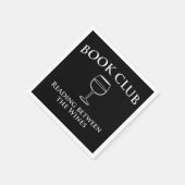 Boekenclub die tussen de wijnen leest servetten (Hoek)