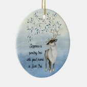 Boekenclub geluk is vakantierender keramisch ornament (Rechts)