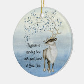 Boekenclub geluk is vakantierender keramisch ornament (Links)