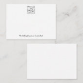 Boekenclub gepersonaliseerde correspondentie notitiekaartje (Voorkant / Achterkant)