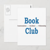 Boekenclub-gesprek Briefkaart (Voorkant / Achterkant)