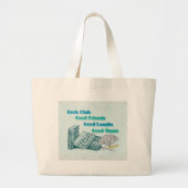 boekenclub grote tote bag (Voorkant)