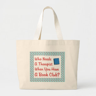 boekenclub grote tote bag