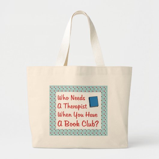 boekenclub grote tote bag (Voorkant)