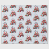 Boekenclub Kerstmis gepersonaliseerd Cadeaupapier (Vlak)