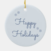 Boekenclub Kerstmis gepersonaliseerd Keramisch Ornament (Achterkant)