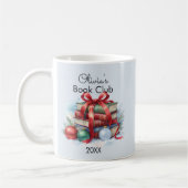 Boekenclub Kerstmis gepersonaliseerd Koffiemok (Links)