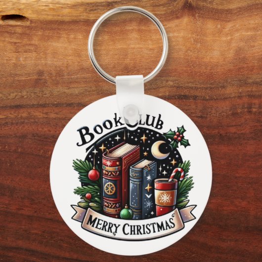 Boekenclub Kerstmis Sleutelhanger (Achterkant)