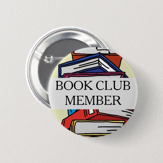 Boekenclub lid badge bookish lezer lover boeken ronde button 5,7 cm (Voorkant /achterkant)