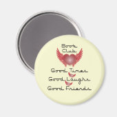 boekenclub met hartontwerp magneet (Voorkant / Achterkant)