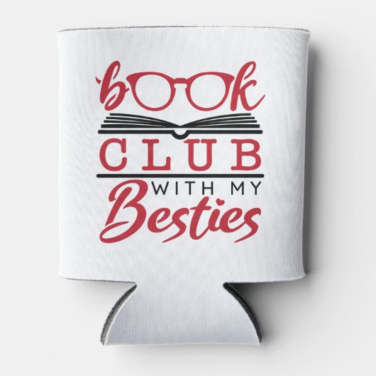 Boekenclub met Mijn Besties Blikjeskoeler (Voorkant)