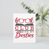 Boekenclub met Mijn Besties Briefkaart (Staand voorkant)
