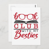 Boekenclub met Mijn Besties Briefkaart (Voorkant / Achterkant)
