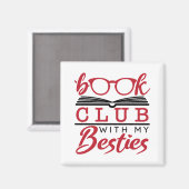 Boekenclub met Mijn Besties Magneet (Voorkant / Achterkant)
