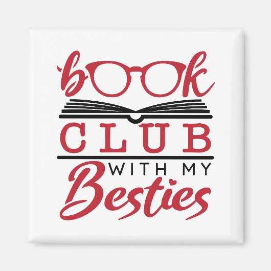 Boekenclub met Mijn Besties Magneet (Voorkant)