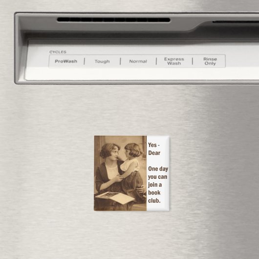 Boekenclub moeder en dochter magneet (Insitu (Vaatwasser))