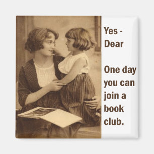 Boekenclub moeder en dochter magneet