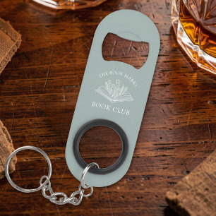 Boekenclub Naam Gepersonaliseerd Cadeau Mini Flessenopener