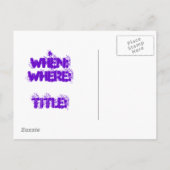 Boekenclub -Save the Date- Briefkaart (Achterkant)