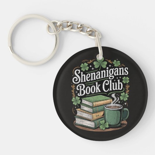 Boekenclub St Patricks Day Sleutelhanger (Voorkant)
