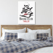 Boekenclub Thriller Canvas Afdruk (Insitu (Slaapkamer))