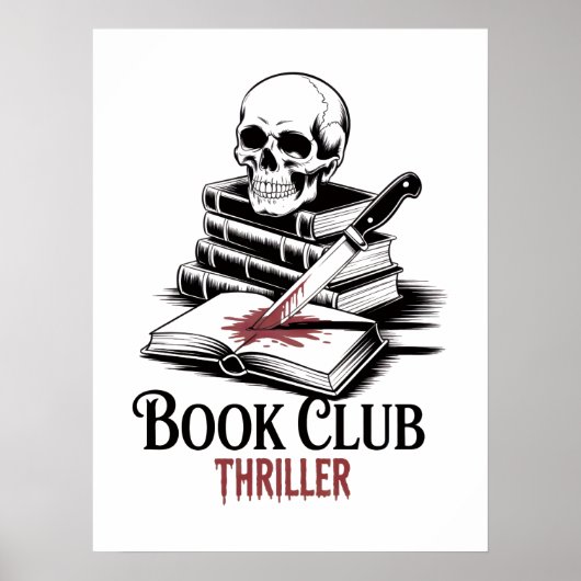 Boekenclub Thriller Poster (Voorkant)