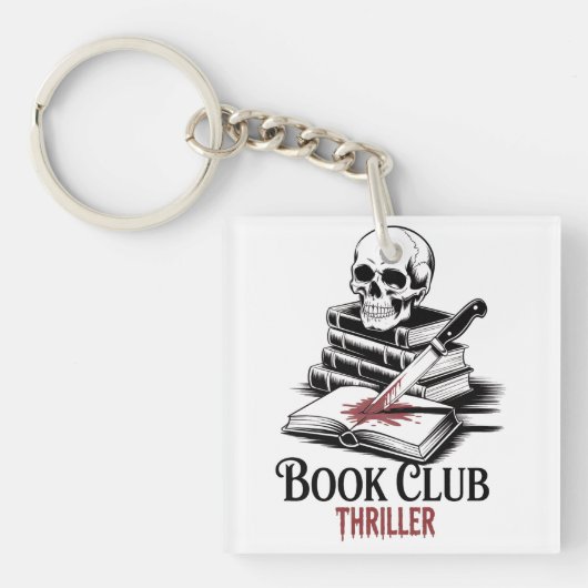 Boekenclub Thriller Sleutelhanger (voorkant)
