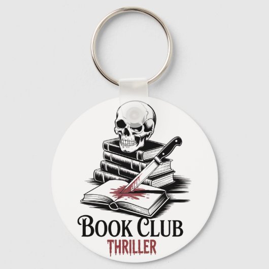 Boekenclub Thriller Sleutelhanger (Voorkant)
