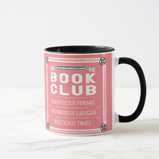 boekenclub Typografie Roze Mok (Rechts)