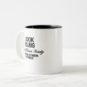 Boekenclubs Tweekleurige Koffiemok (Voorkant links)