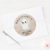 Boekendag Kawaii Ghost Halloween Verjaardag Ronde Sticker (Envelop)