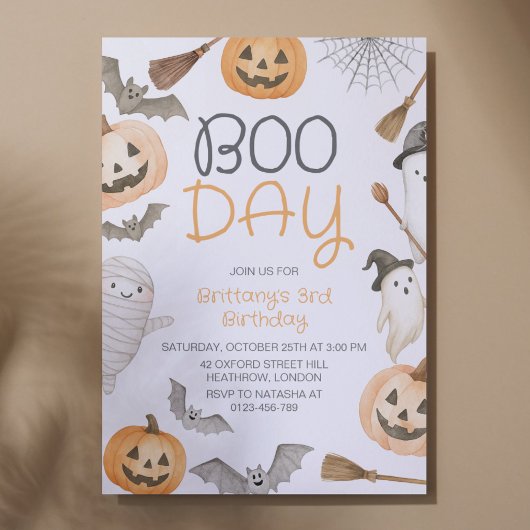 Boekendag Spooky Halloween Verjaardag Kaart