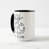 Boekendragon Mok (Voorkant links)