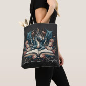 Boekendragontas 'Floral Fantasy' Tote Bag (Dichtbij)