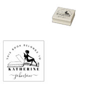  boekenfee Aangepaste naam uit de bibliotheek Rubberstempel (Gestempeld)