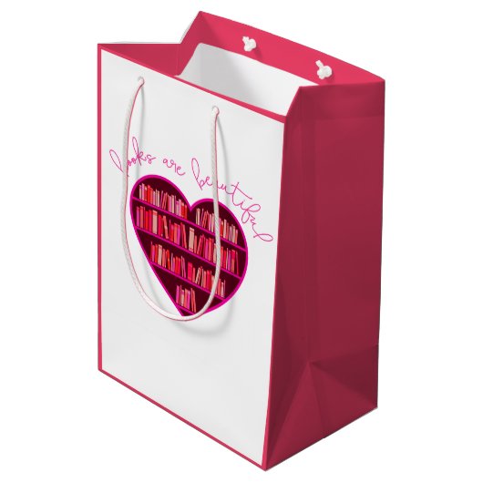 Boekenhart Medium Cadeauzakje (Achterkant Gekanteld)