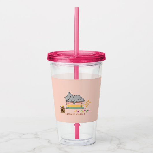 Boekenkast Acryl Drinkbeker (Voorkant)