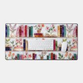 Boekenkast Bureaumat in Glas in Lood Stijl (Keyboard & Muis)