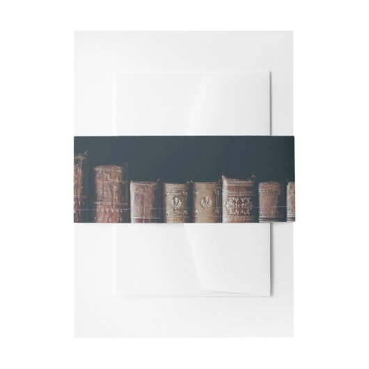  Boekenkast Invitation Belly Band Uitnodigingen Wikkel (Voorkant Voorbeeld)