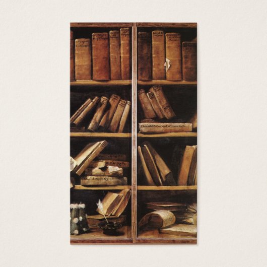boekenkasten visitekaartje (Voorkant)