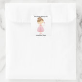 Boekenlabel, boek Sticker, boek identificatie Vierkante Sticker (Tas)