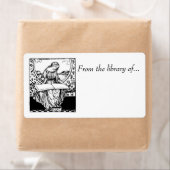 Boekenlabels~ Uit de bibliotheek van... Middeleeuw Etiket (Insitu)