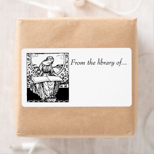 Boekenlabels~ Uit de bibliotheek van... Middeleeuw Etiket (Insitu)